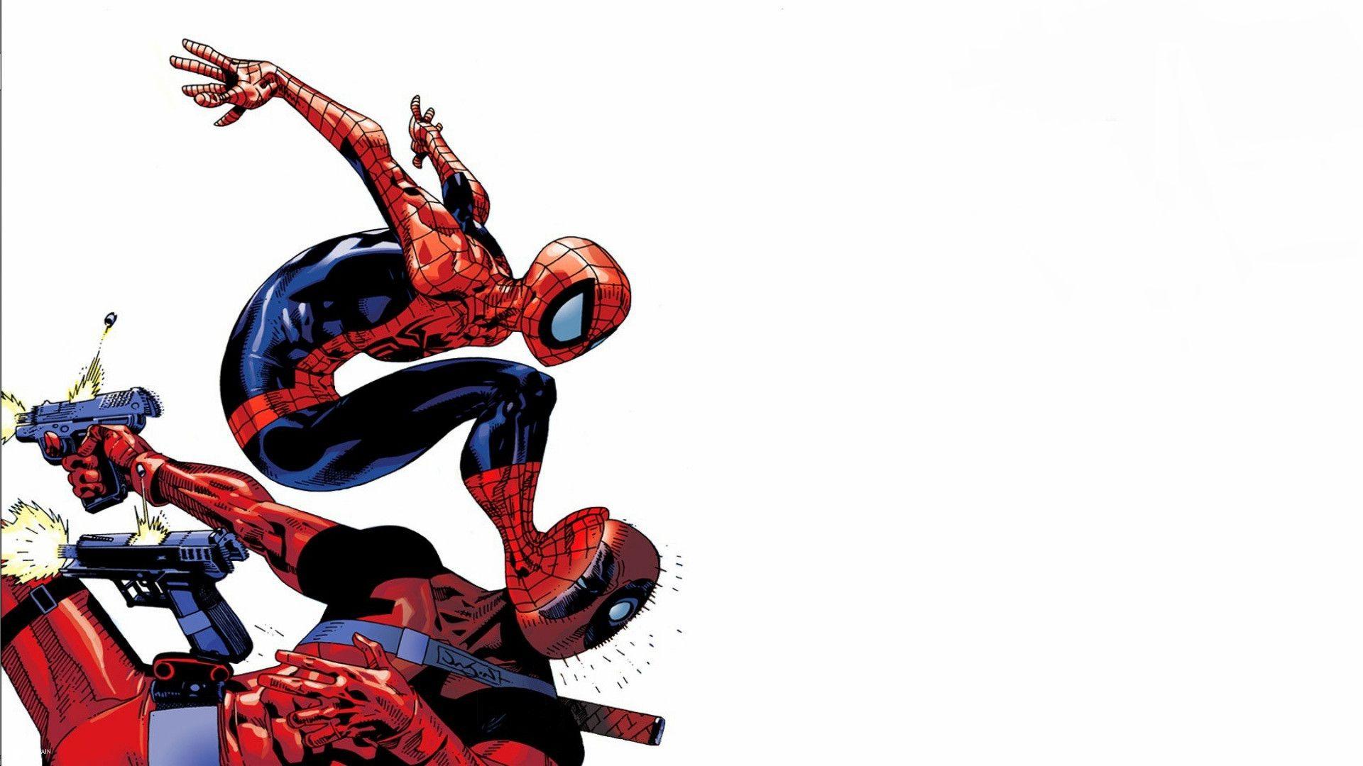 Deadpool and Spider Man Wallpaper