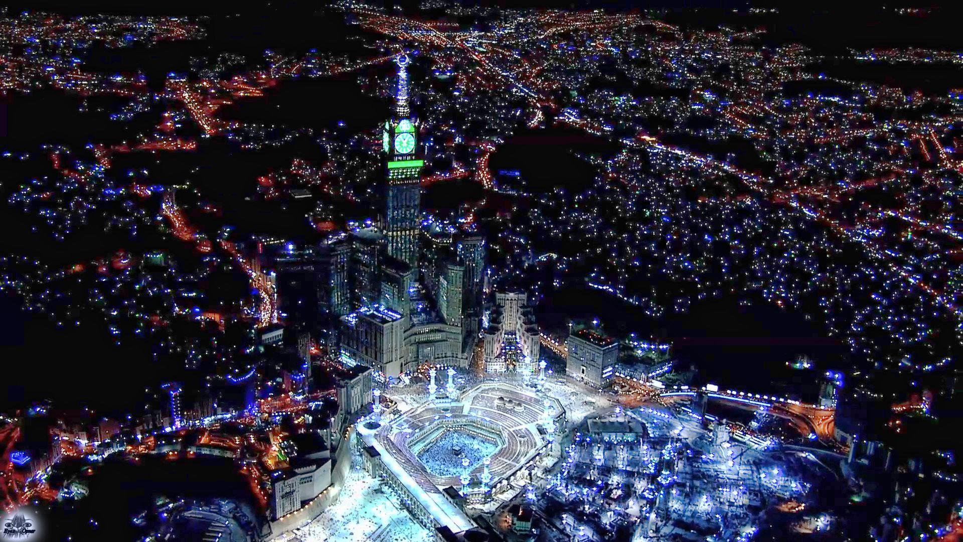 Night Beautiful Makkah Ka'bah Wallpaper Photo Wallpaper