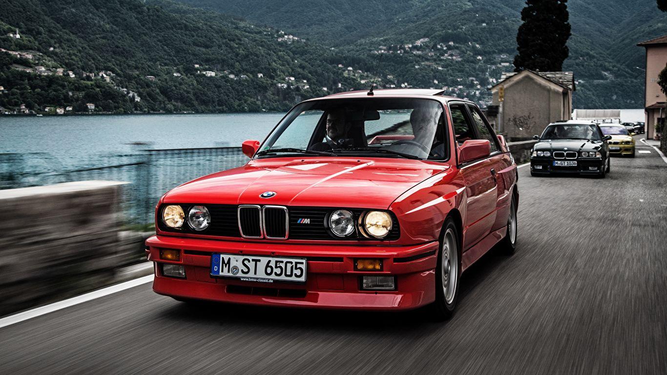 Image BMW E 1986 Coupe Red Motion auto Front 1366x768