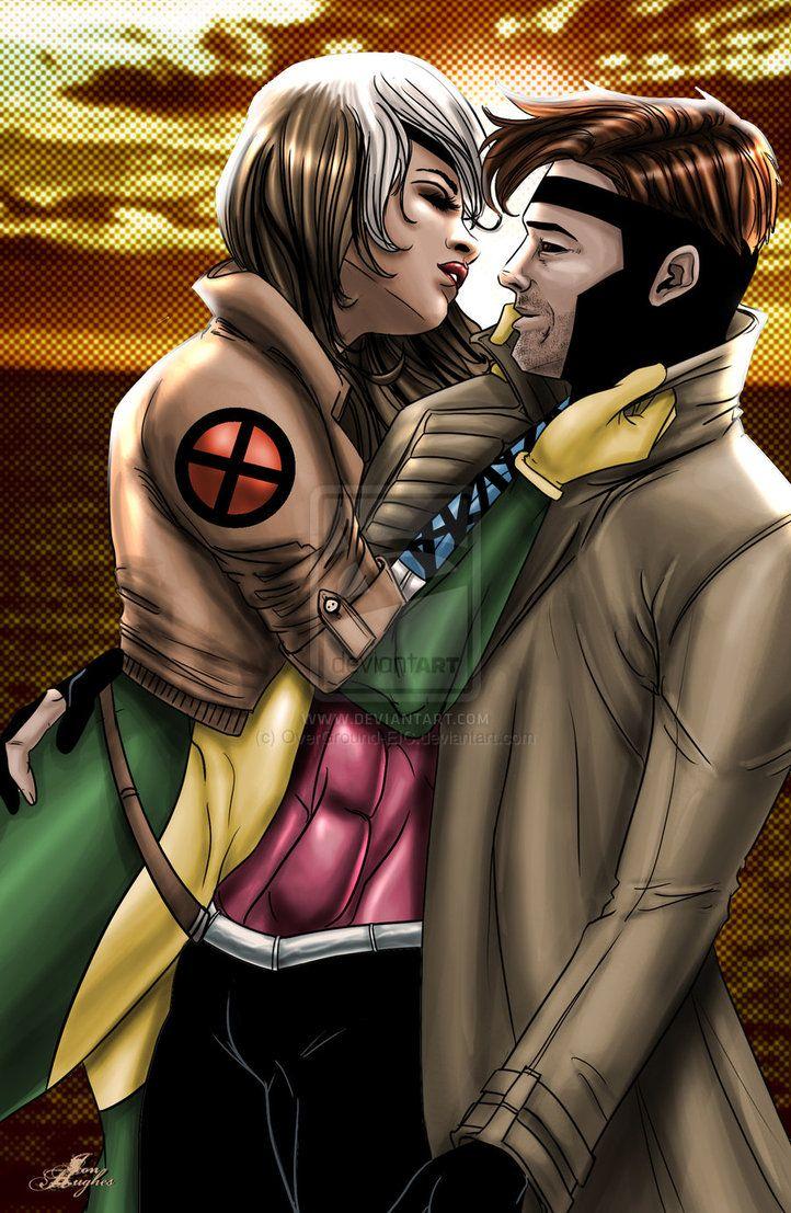 Gambit and Rogue Kiss HD Wallpaper, Background Image