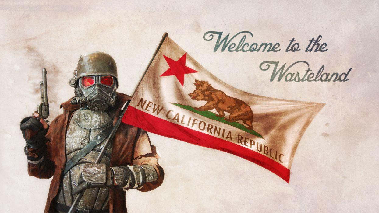 Fallout NCR Trooper Gas Mask Sci Fi Warrior Wallpaperx1080