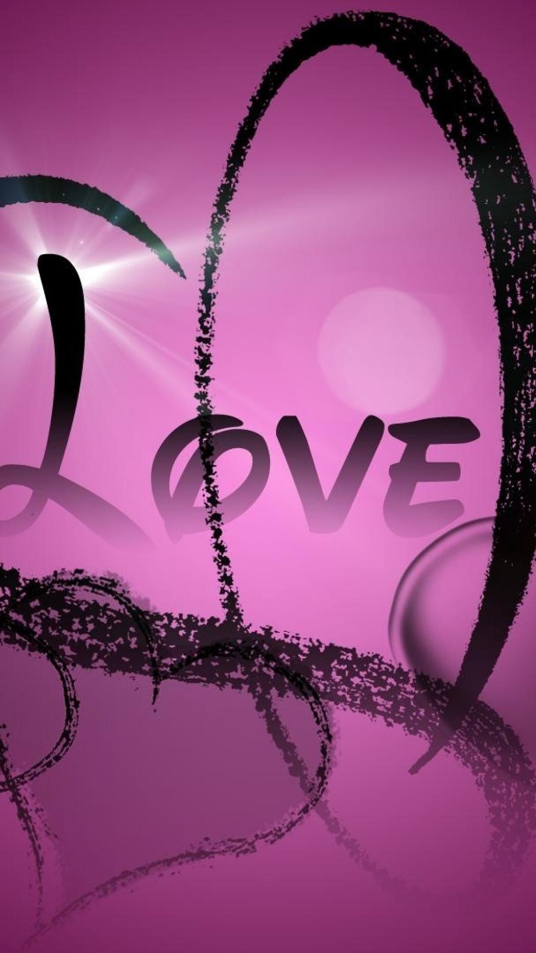 Video Games Purple I Love You Wallpaper