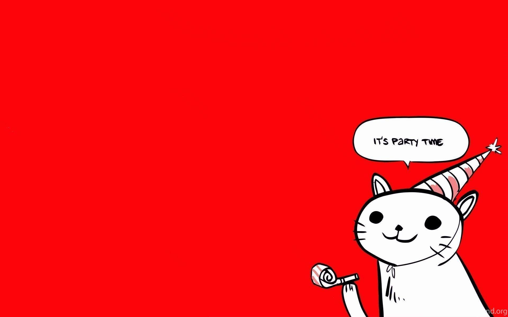 Party Cat Meme Desktop Background