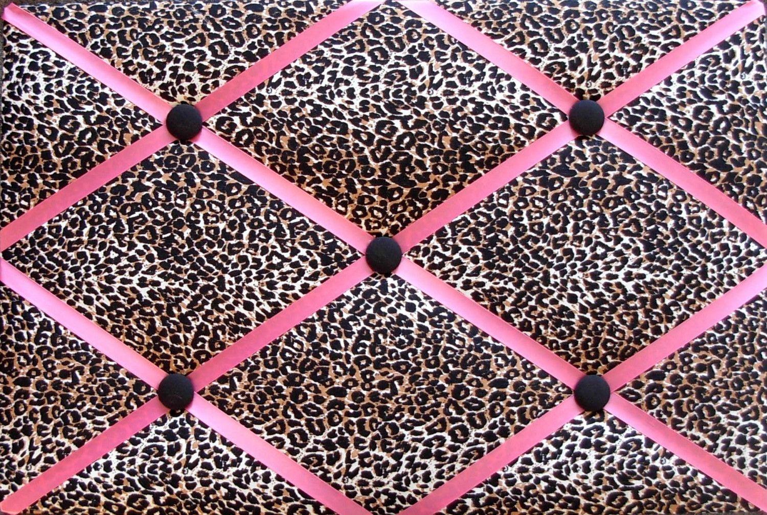 Pink And Brown Cheetah Print Background
