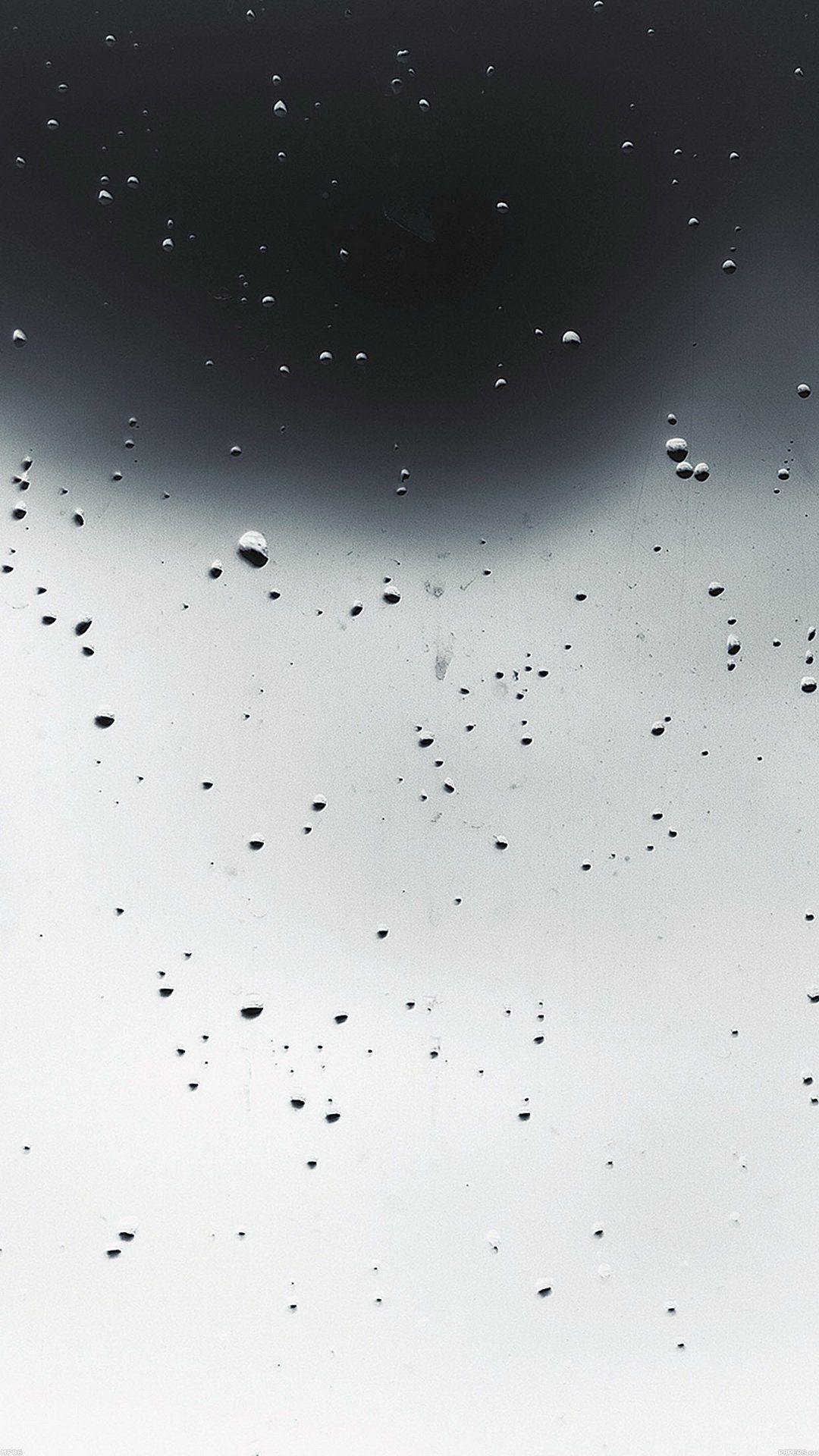 Rain Drops On Window Black And White. HTC One wallpaper