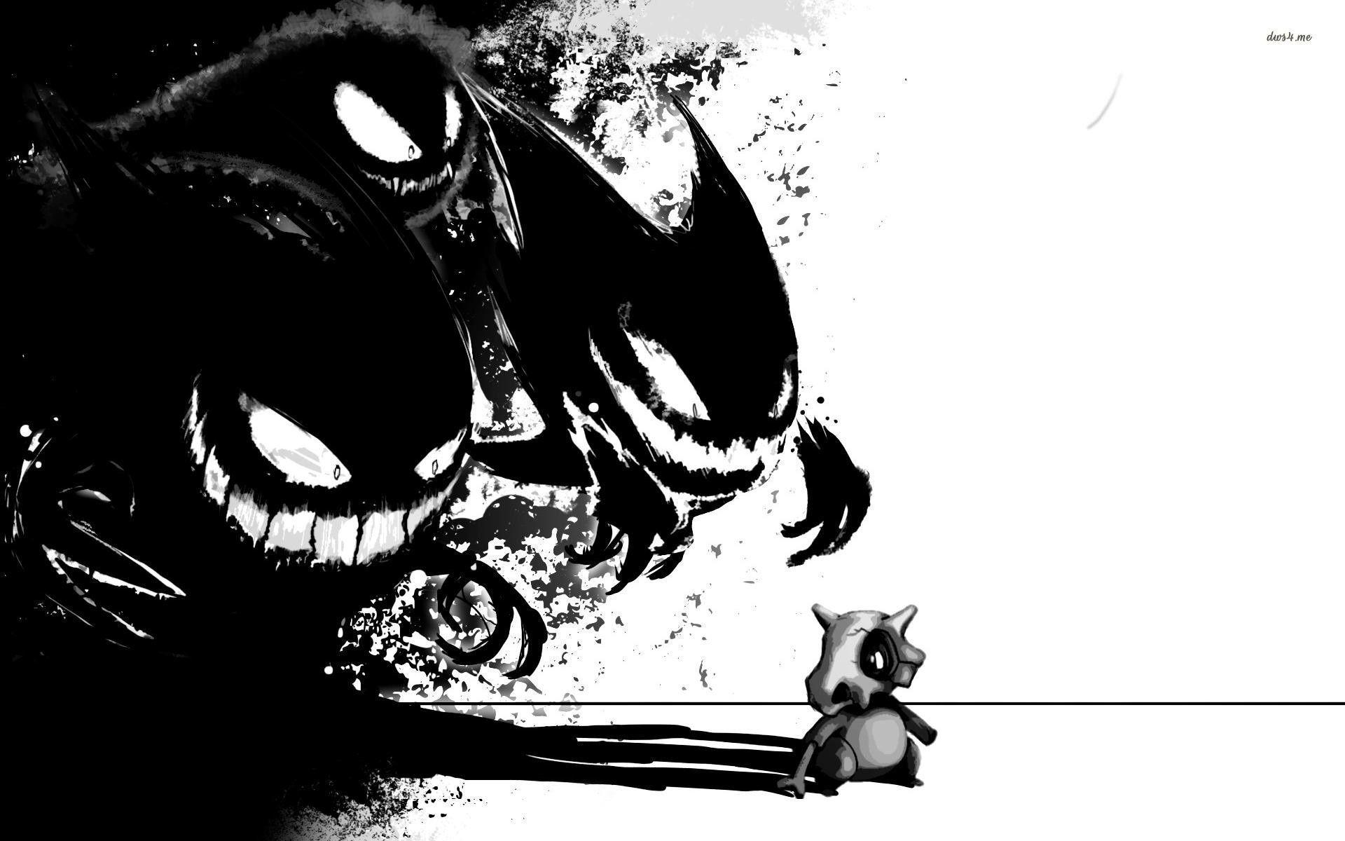 Dark Gengar and Cubone in Pokemon wallpaper wallpaper