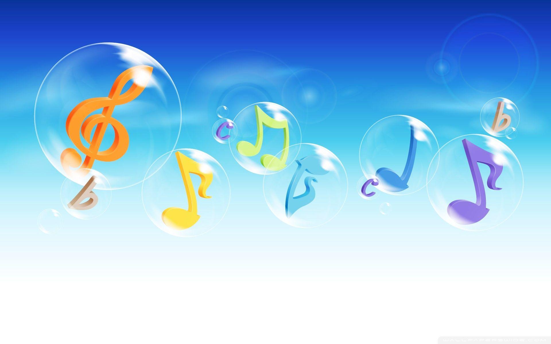 Musical Bubbles Wallpaper