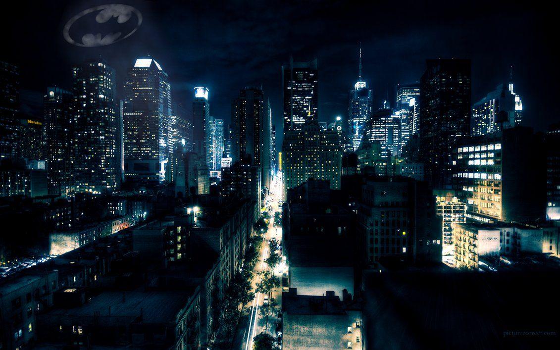 Gotham City at Night HD Desktop Wallpaper, Instagram photo