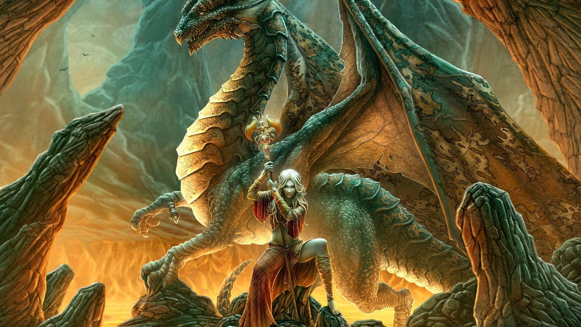 Download desktop wallpaper Lady Dragon