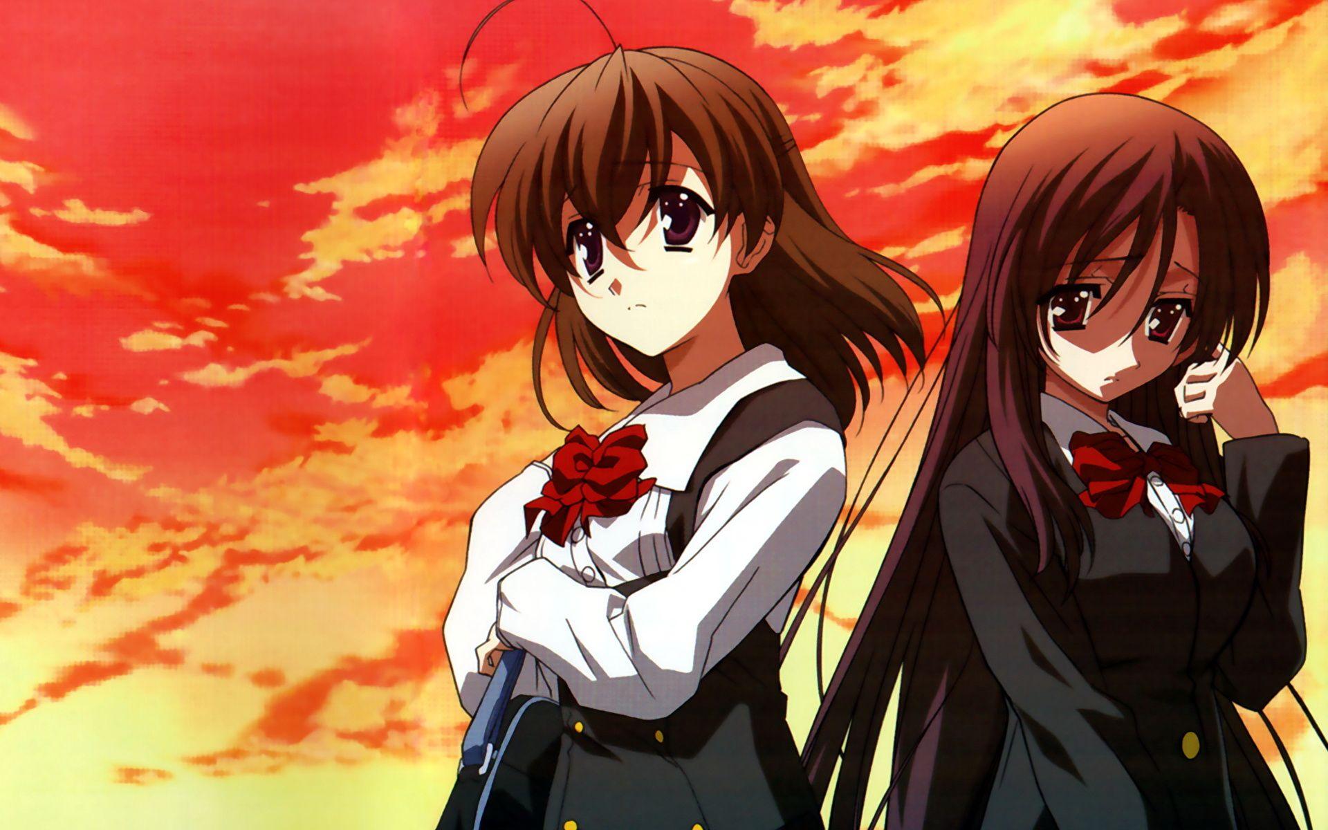 Picture School Days Girls Anime 1920x1200