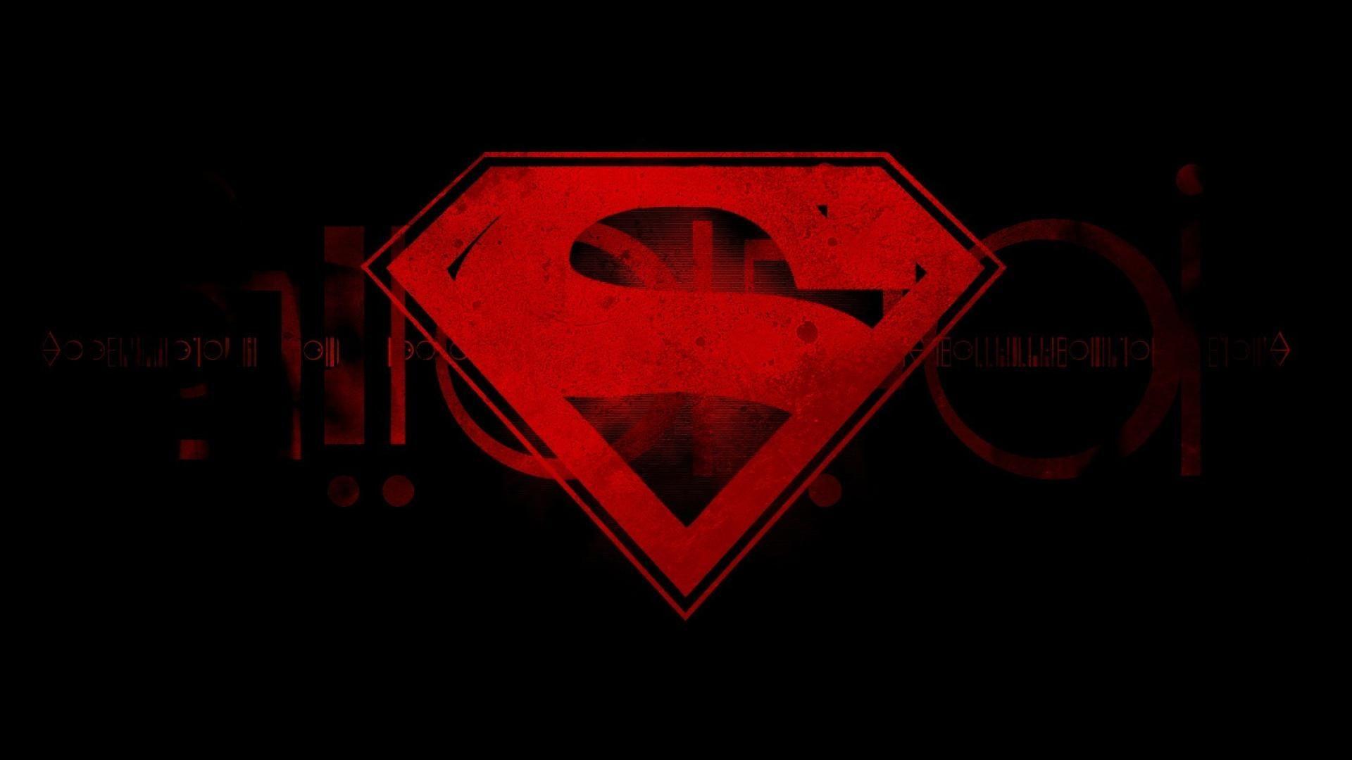 Dc comics superman logo black background wallpaper