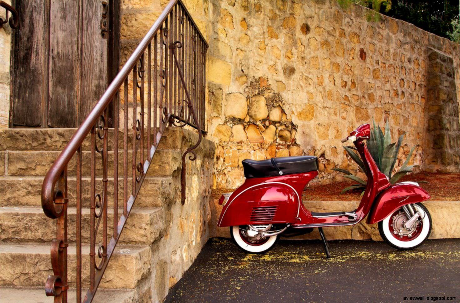 Vespa Vintage Hd Wallpaper Wallpapercharlie