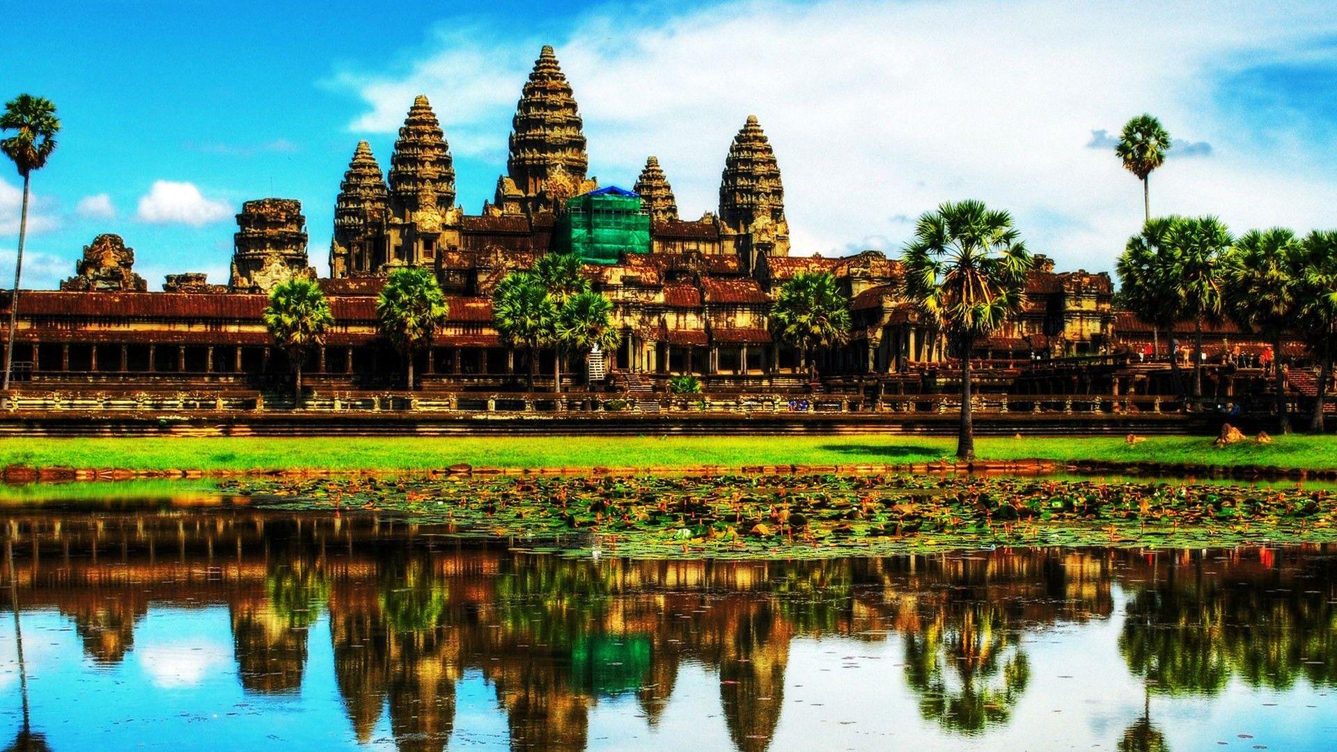 Free Angkor Wat Wallpaper Widescreen at Landscape Monodomo