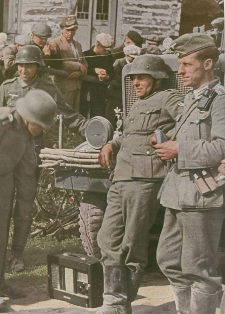 The German Wehrmacht Soldiers Take A Break World War 2