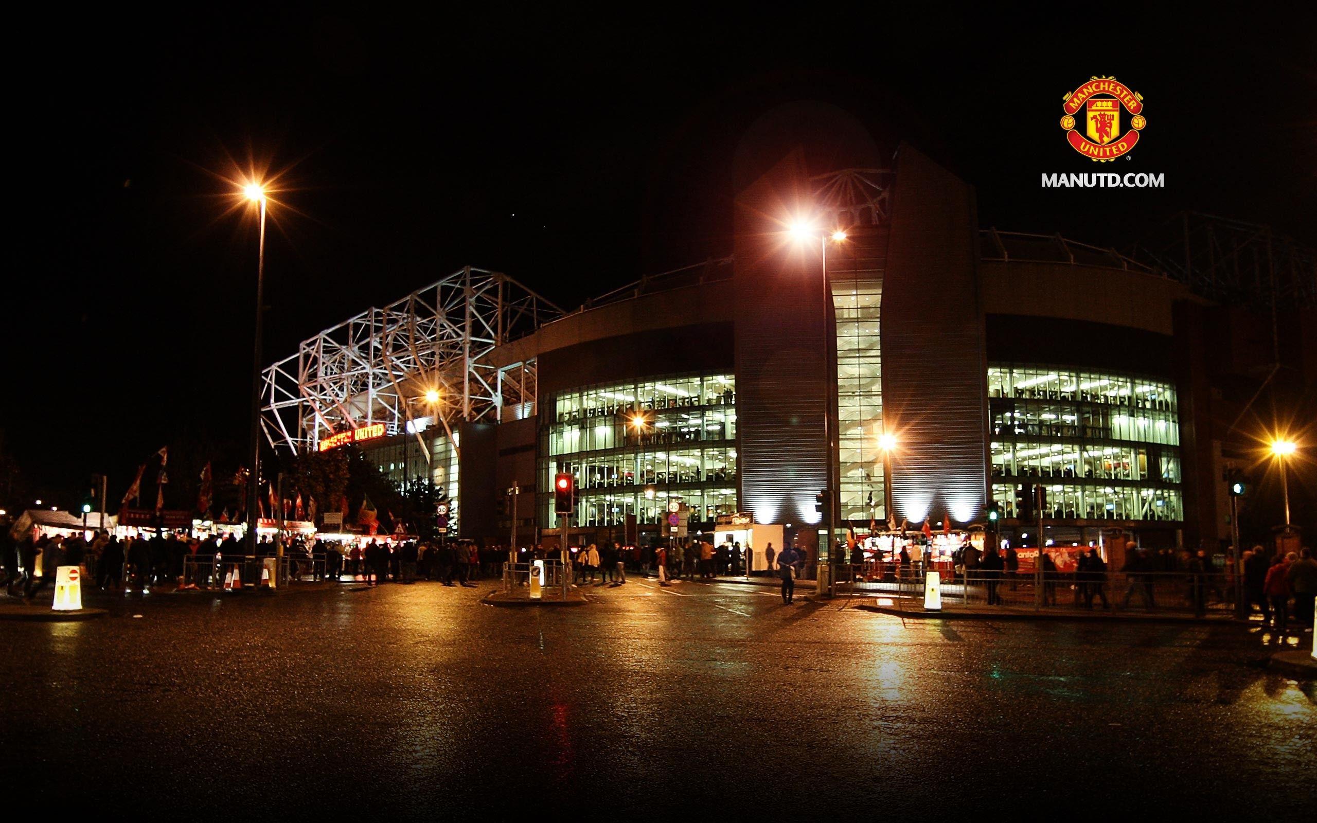 Stadium Backgrounds Old Trafford Night - Wallpaper Cave