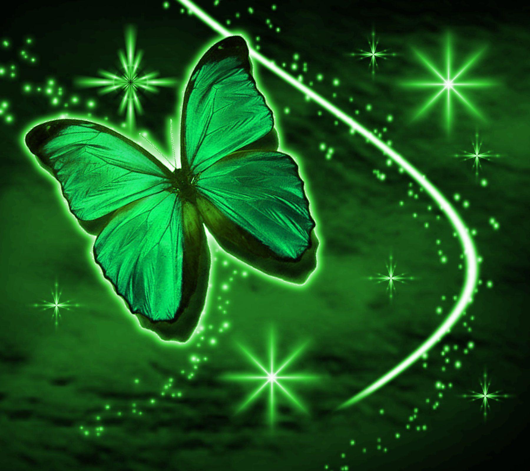 Neon Green Butterflies Wallpapers ...