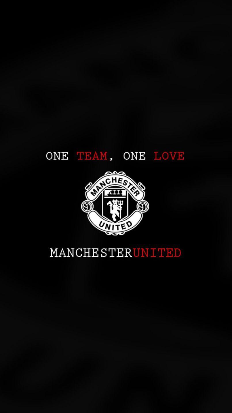 manchester united black wallpaper