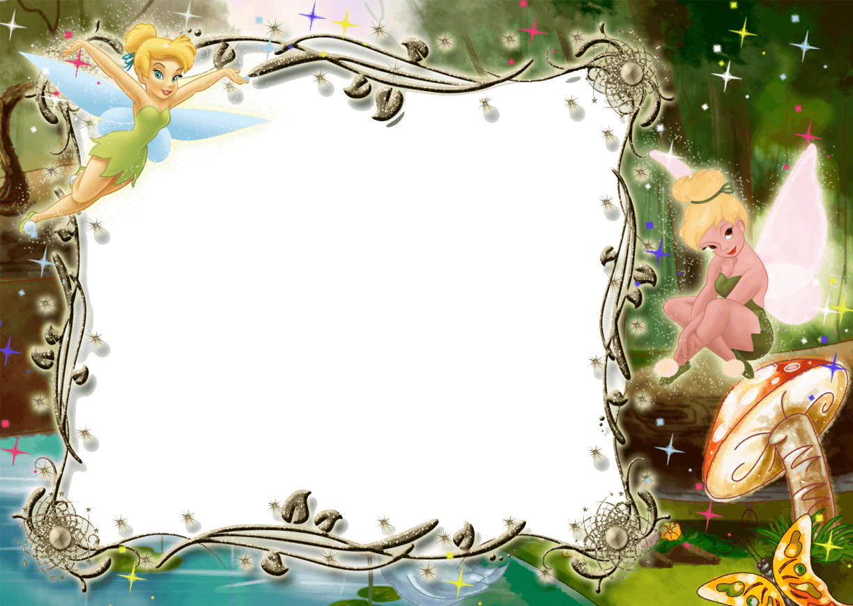Kids Transparent Photo Frame with Tinkerbell