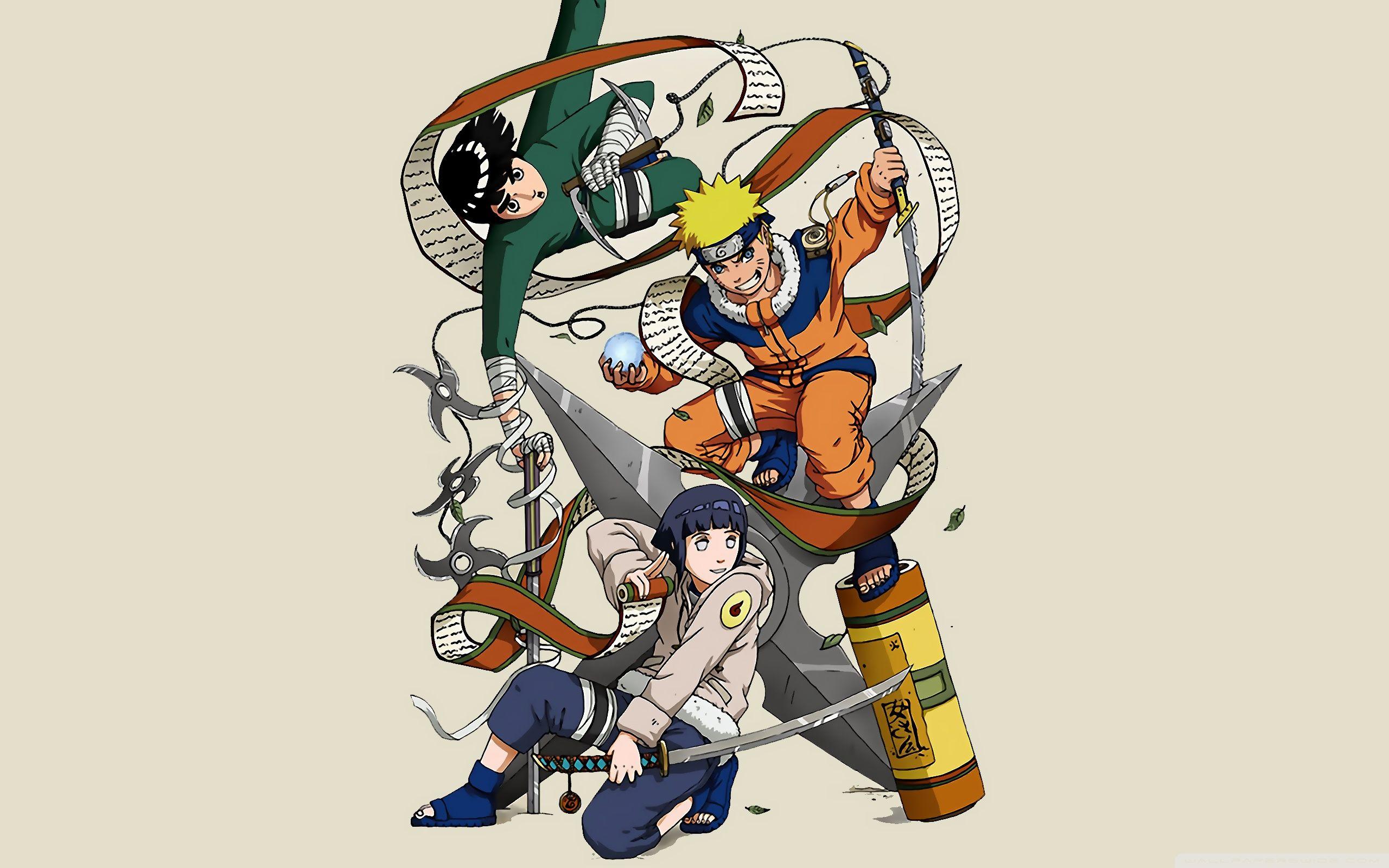 Naruto Hyuuga Hinata And Naruto Uzumaki Ultra HD Desktop Background Wallpaper for: Tablet