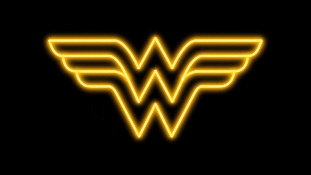 Wonder Woman Neon Symbol WP