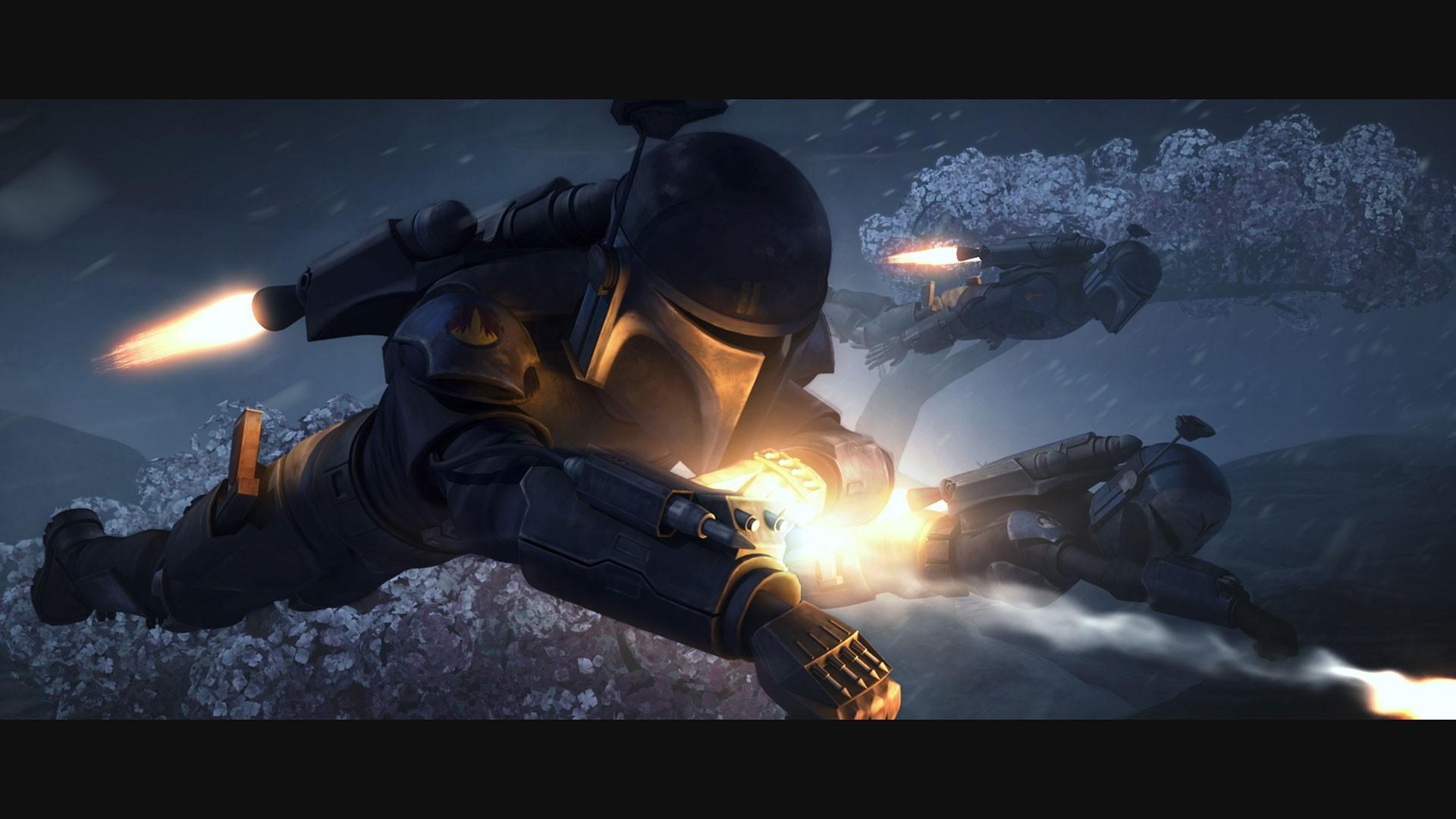 Star wars artwork wars: the clone mandalorian Wallpaper