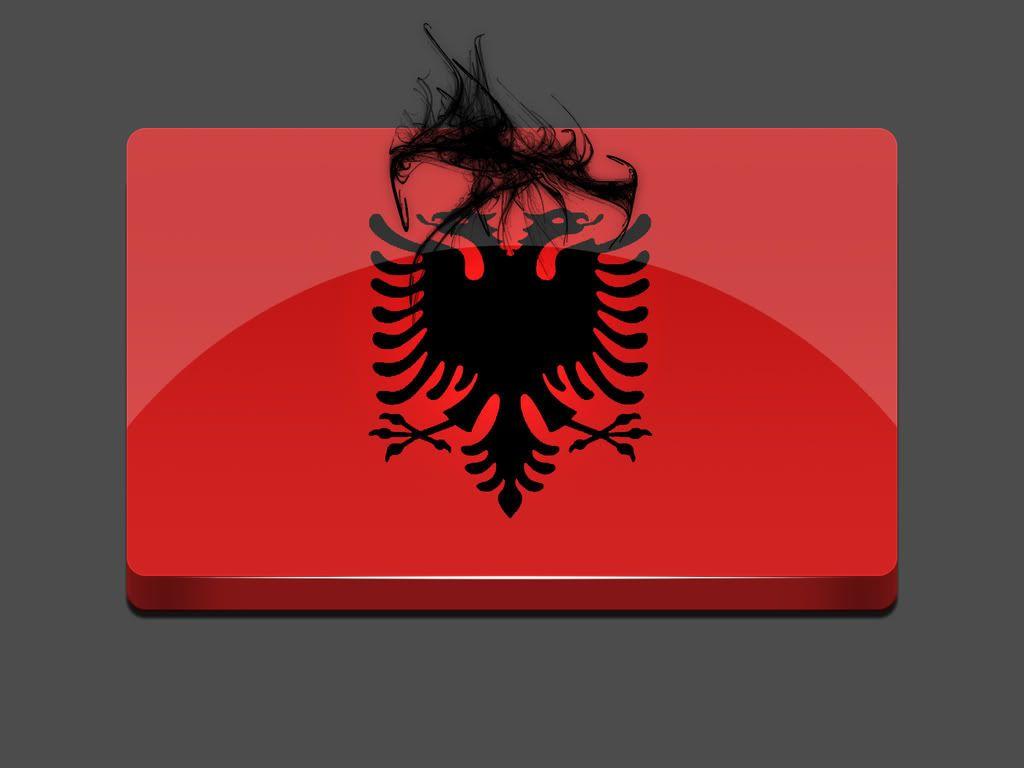 Albania Country Flag Wallpaper, Albania Different Style Flag Image