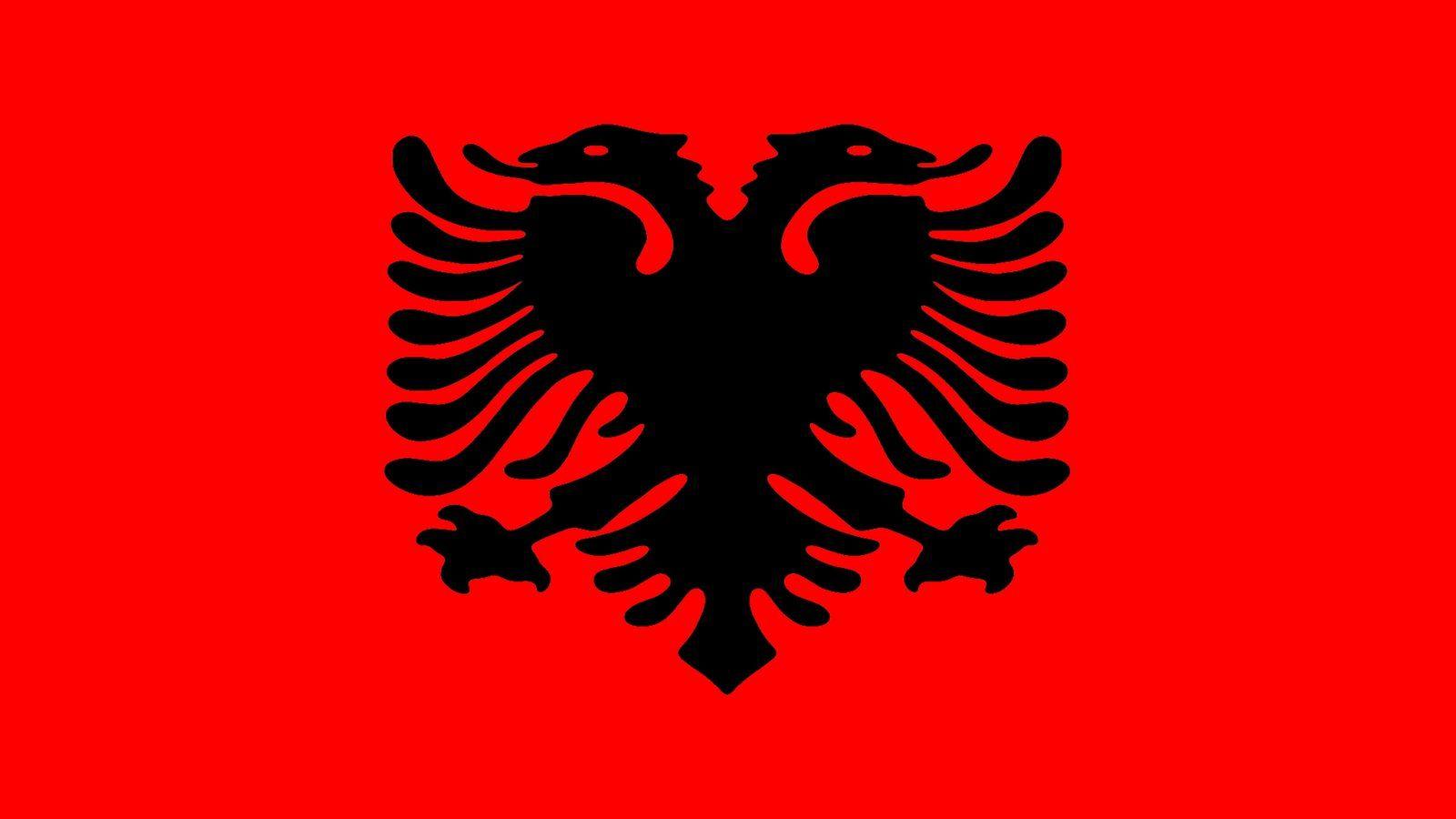 Free Albanische Flagge
