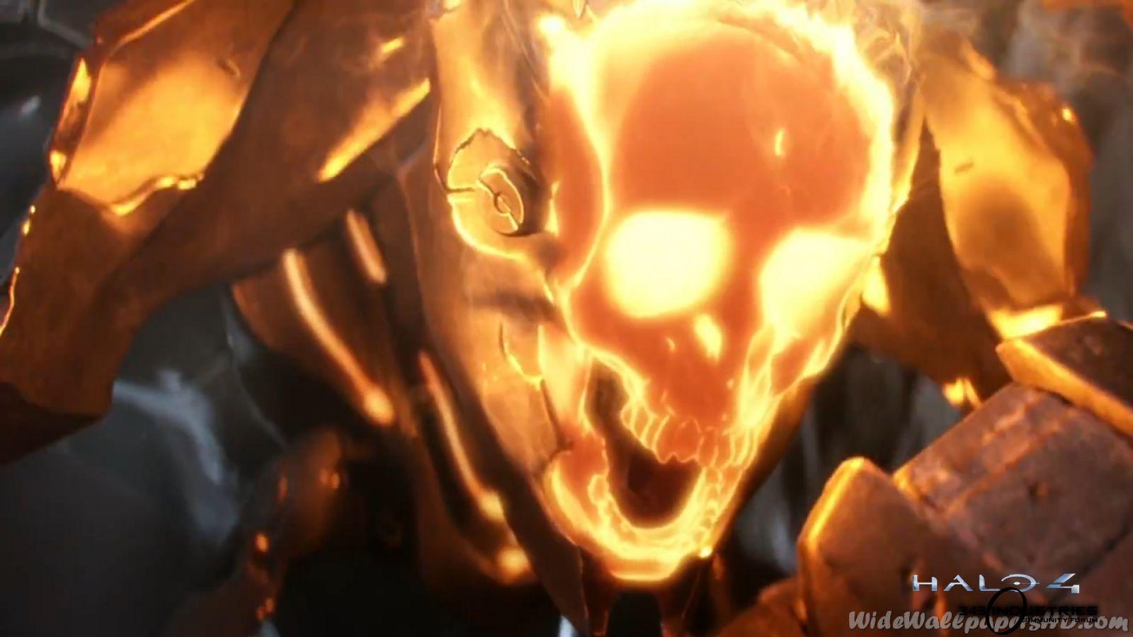Promethean Knight Face To Face Close Up Halo 4 Image And Wallpaper