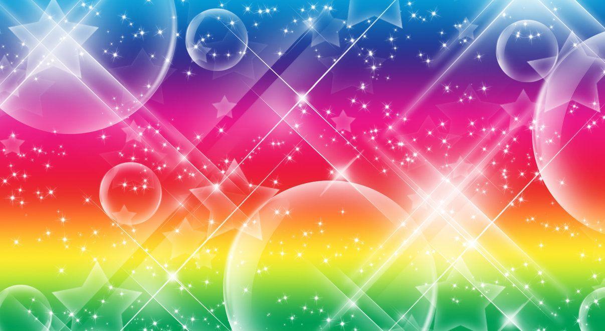 Rainbow SparkleStar Background. Rainbows