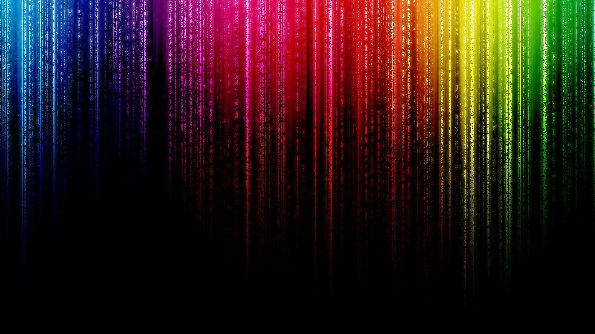 Wallpaper Moving Image Wallpaper Rainbow Matrix