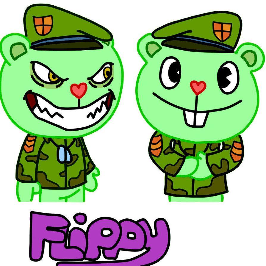 HTF: Evil Flippy + Good Flippy by TF2Fan887.