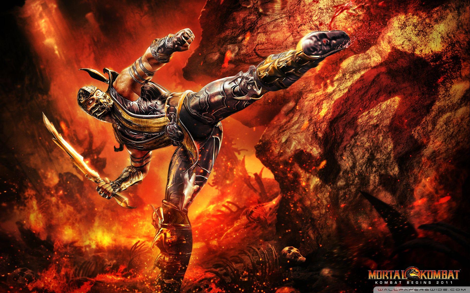 Mortal Kombat 9 Scorpion HD Wallpaper, Background Image