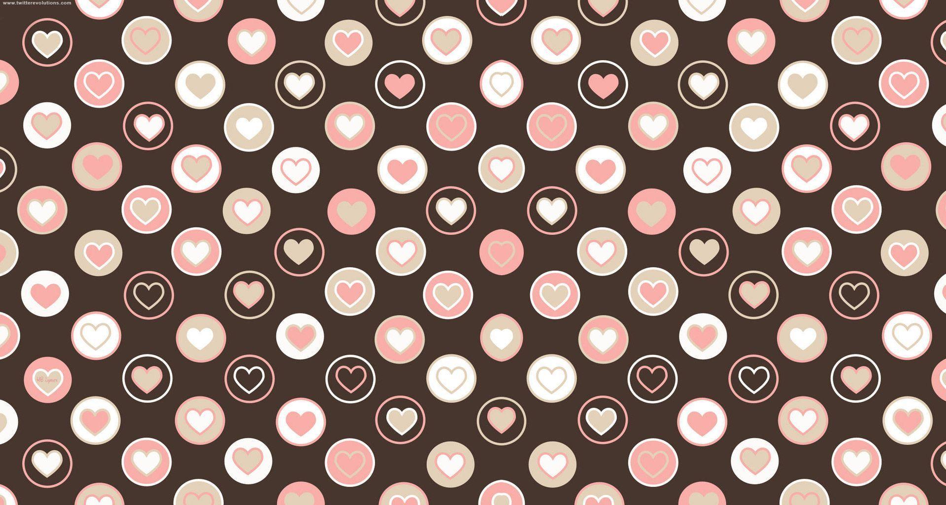 Tiled Pink Hearts Twitter Background Twitter Background. cake