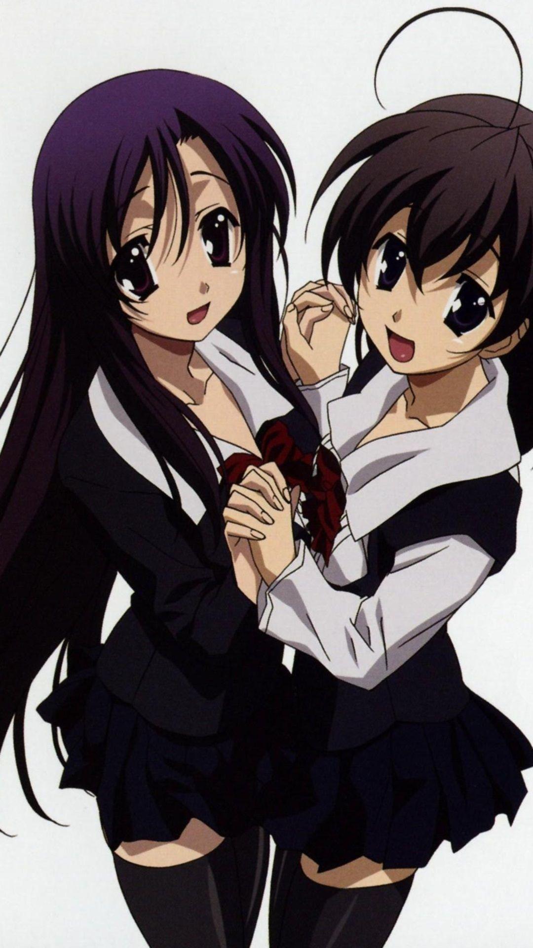 School Days.Kotonoha Katsura HTC One wallpaper.Sekai Saionji.1080x1920