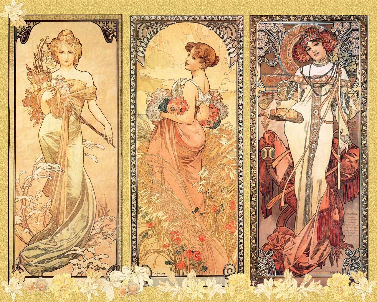 Alphonse Mucha Wallpaper, Art Wallpaper, Desktop