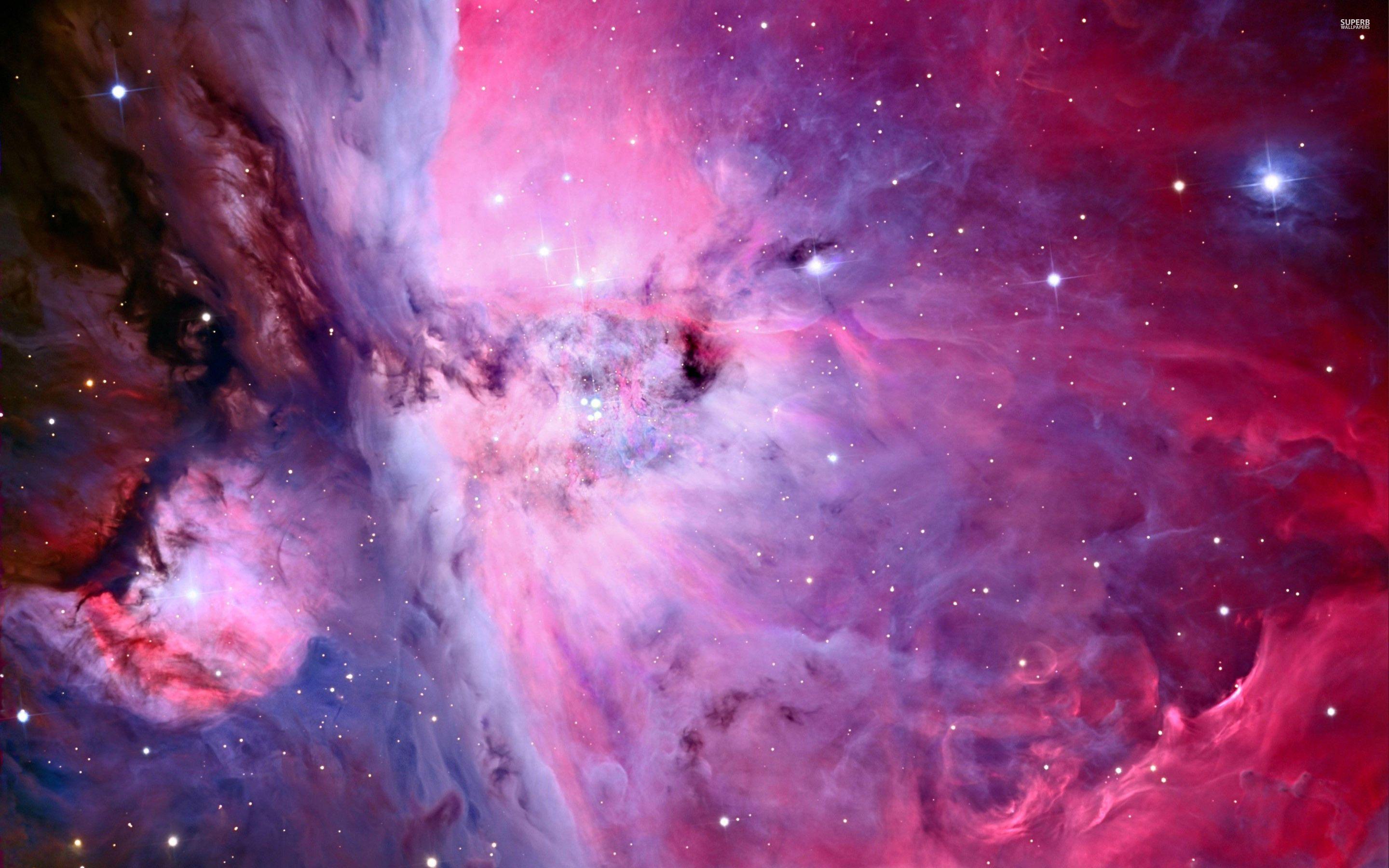 Blush Pink Nebula HD Desktop Wallpaper, Instagram photo, Background
