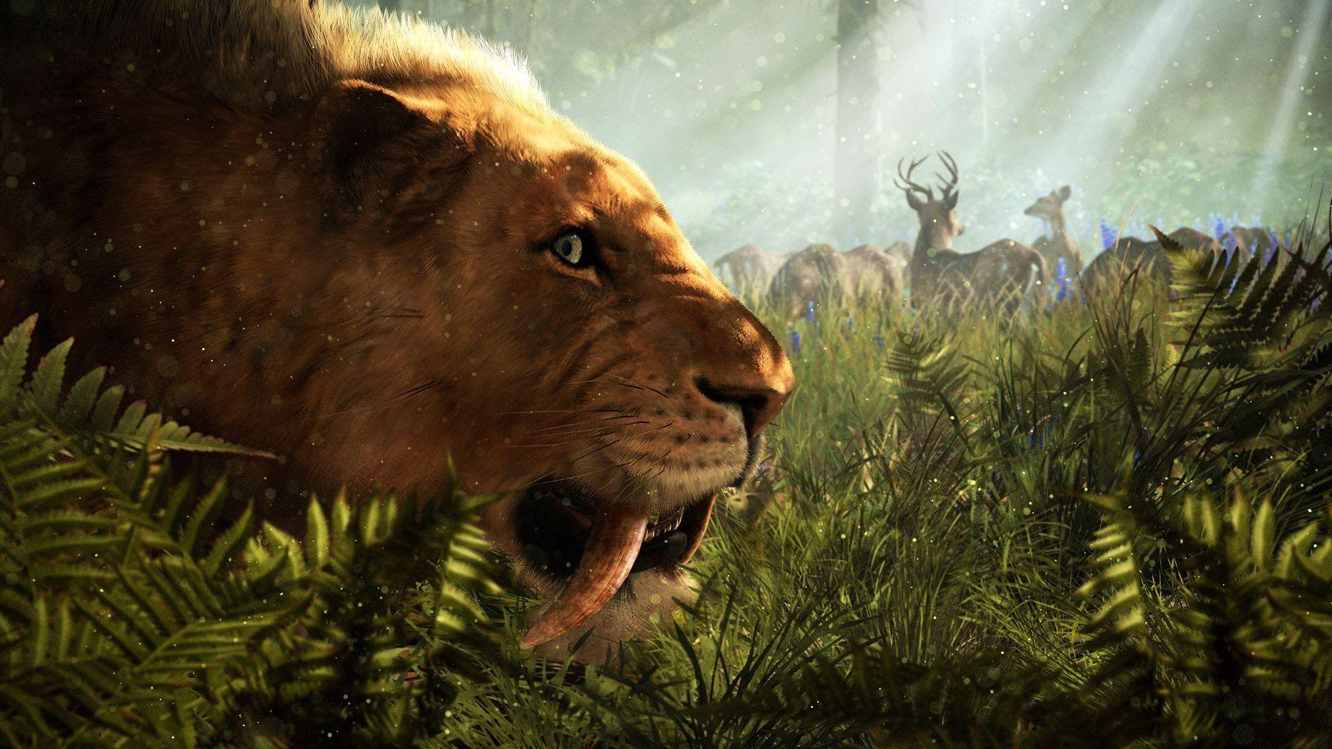 Far Cry Primal Sabertooth Tiger Companion Gameplay