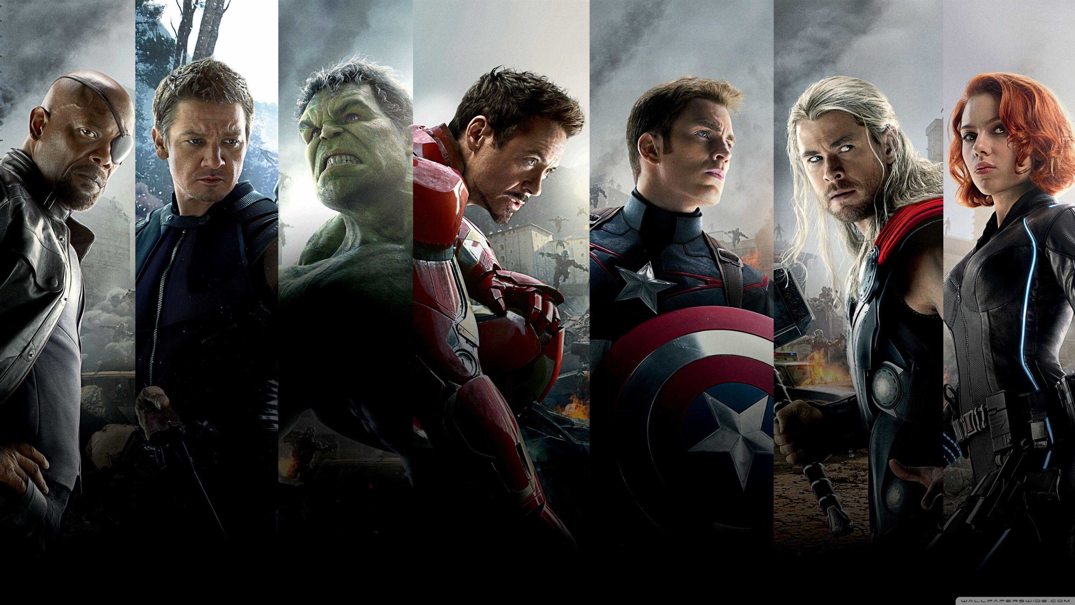 The Avengers Age of Ultron Team ❤ 4K HD Desktop Wallpaper