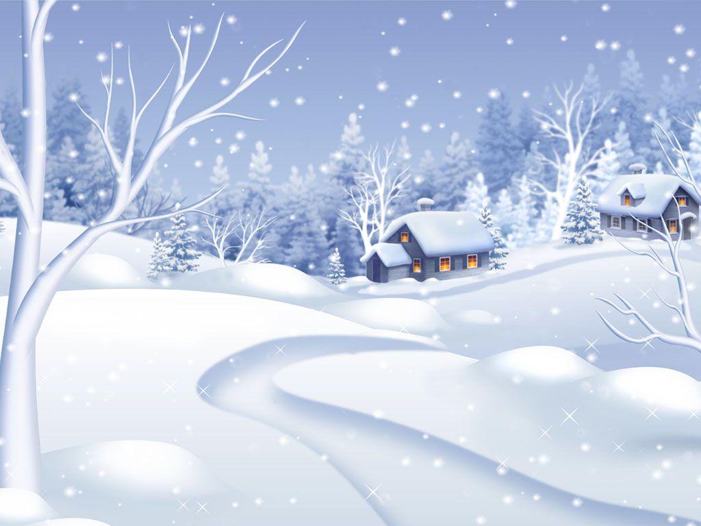 Morning Snowfall Animated Wallpapers