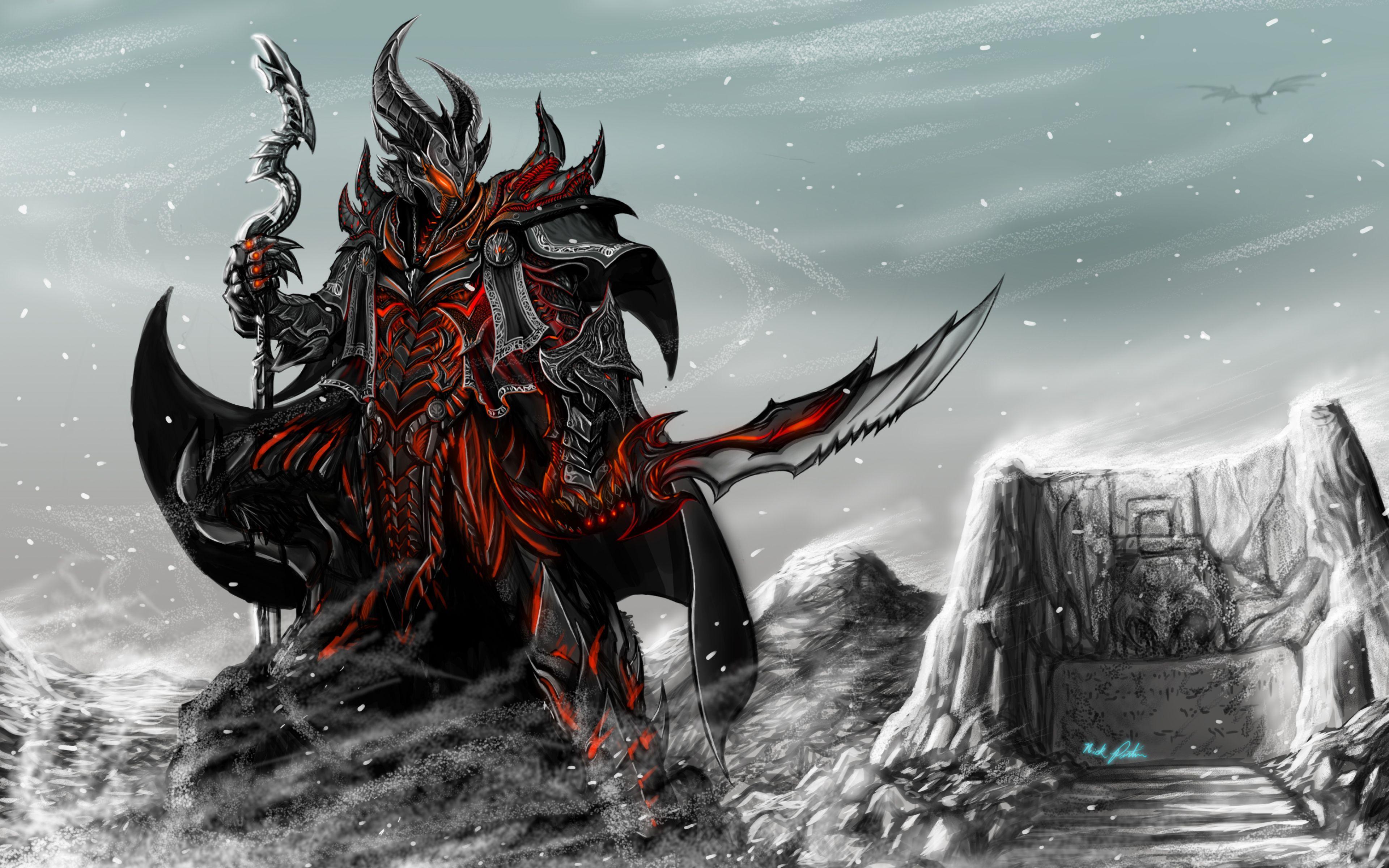 Free Skyrim Daedric Wallpaper Photo at Gaming Monodomo