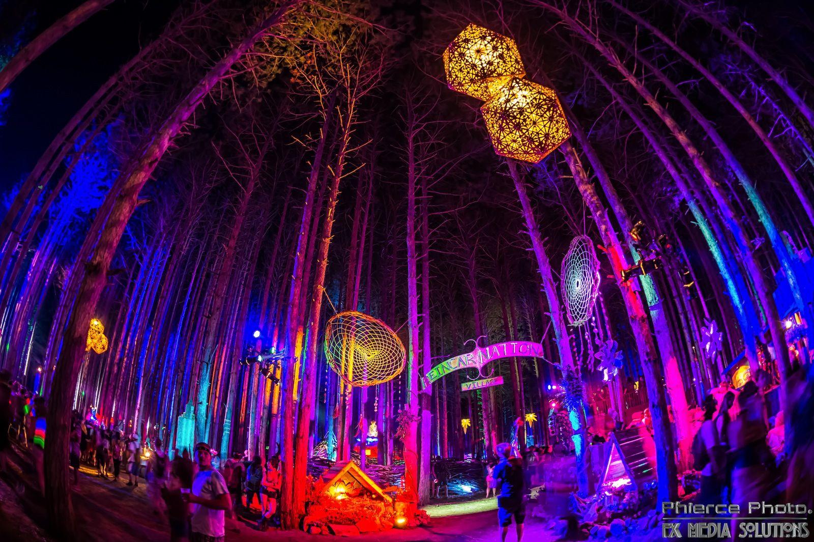 Psychedelic Photo of Electric Forest Festival