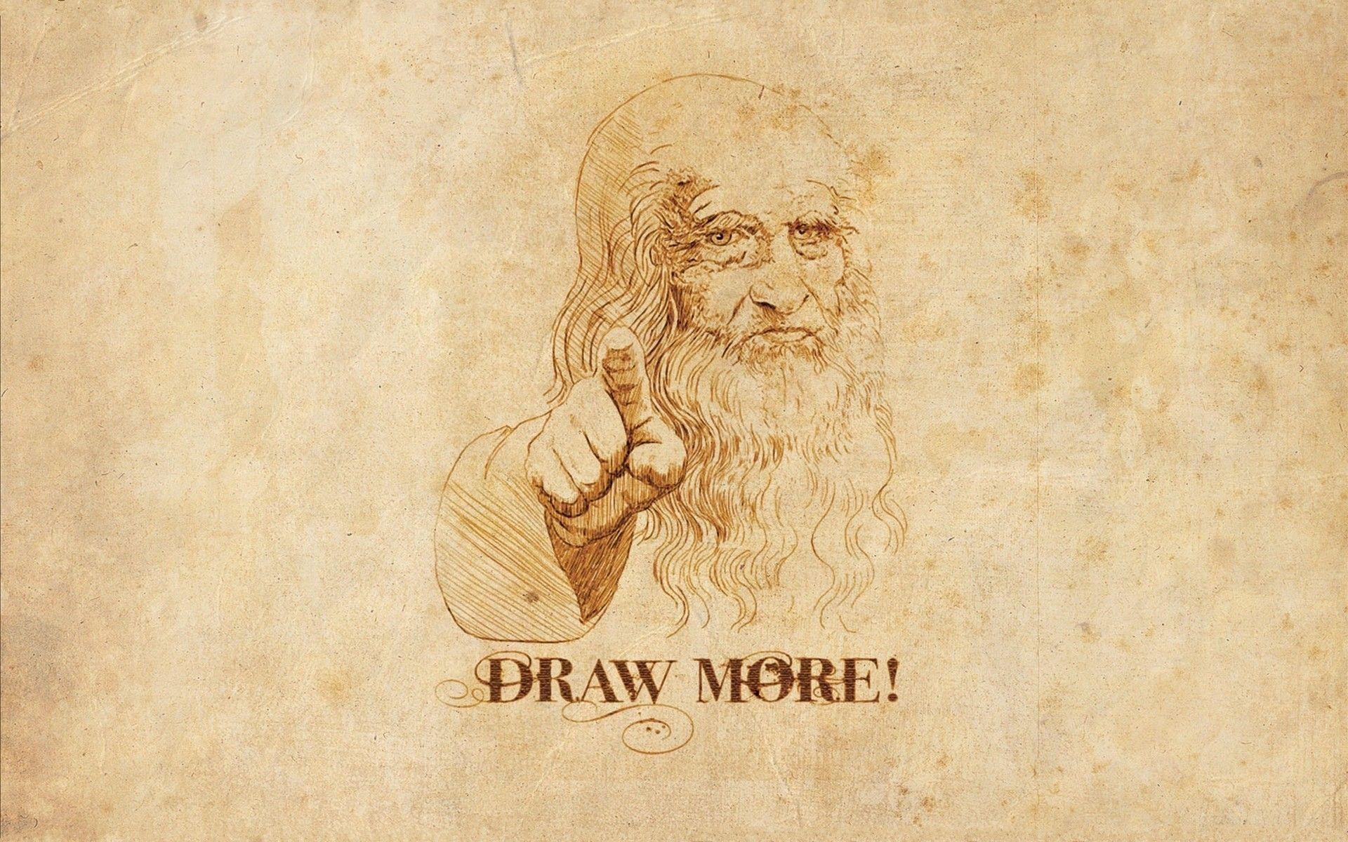 humor, Leonardo da Vinci (1920x1200px) on Wallls.com