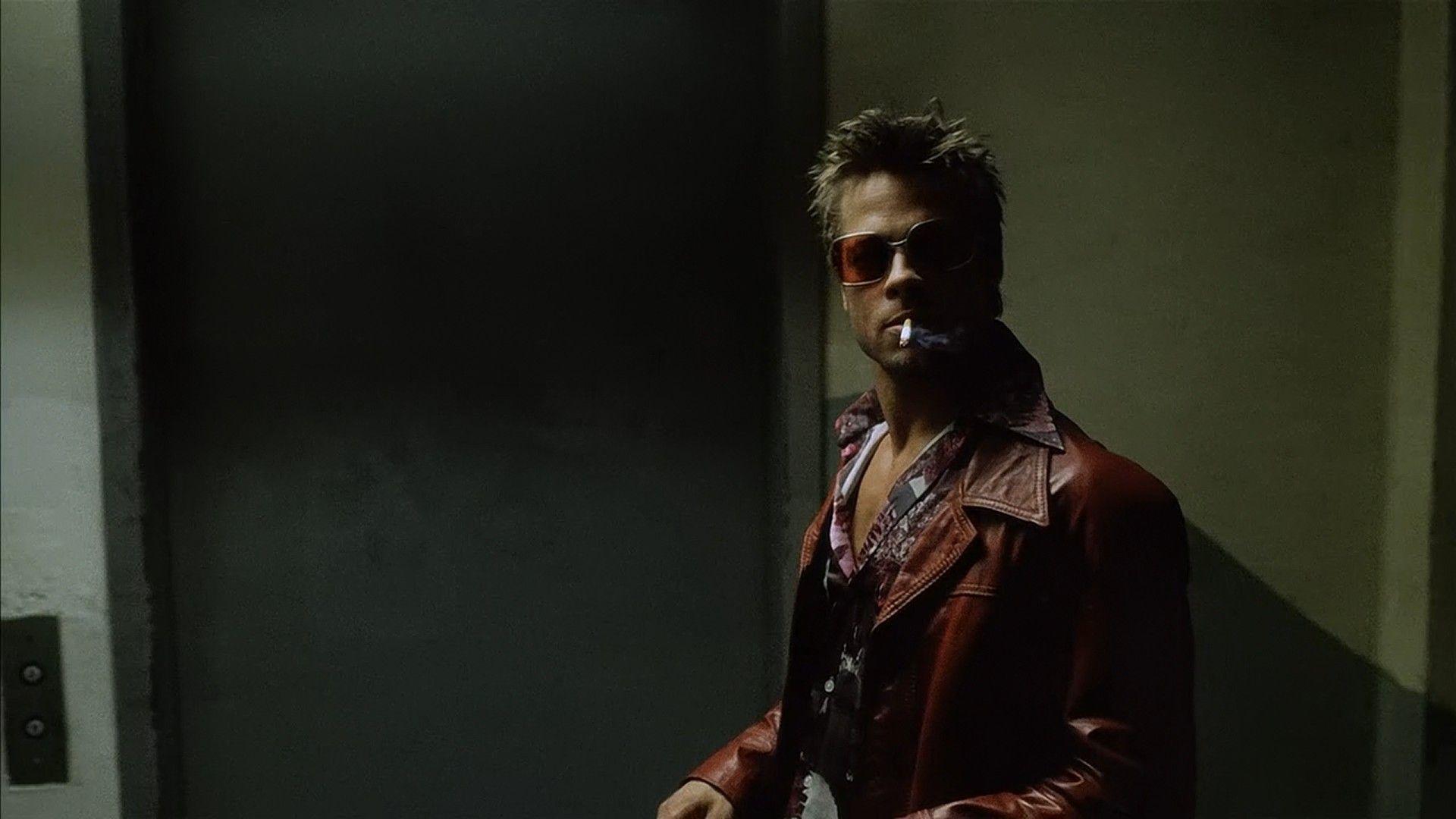 Fight Club, men, Brad Pitt, screenshots, Tyler Durden, elevators