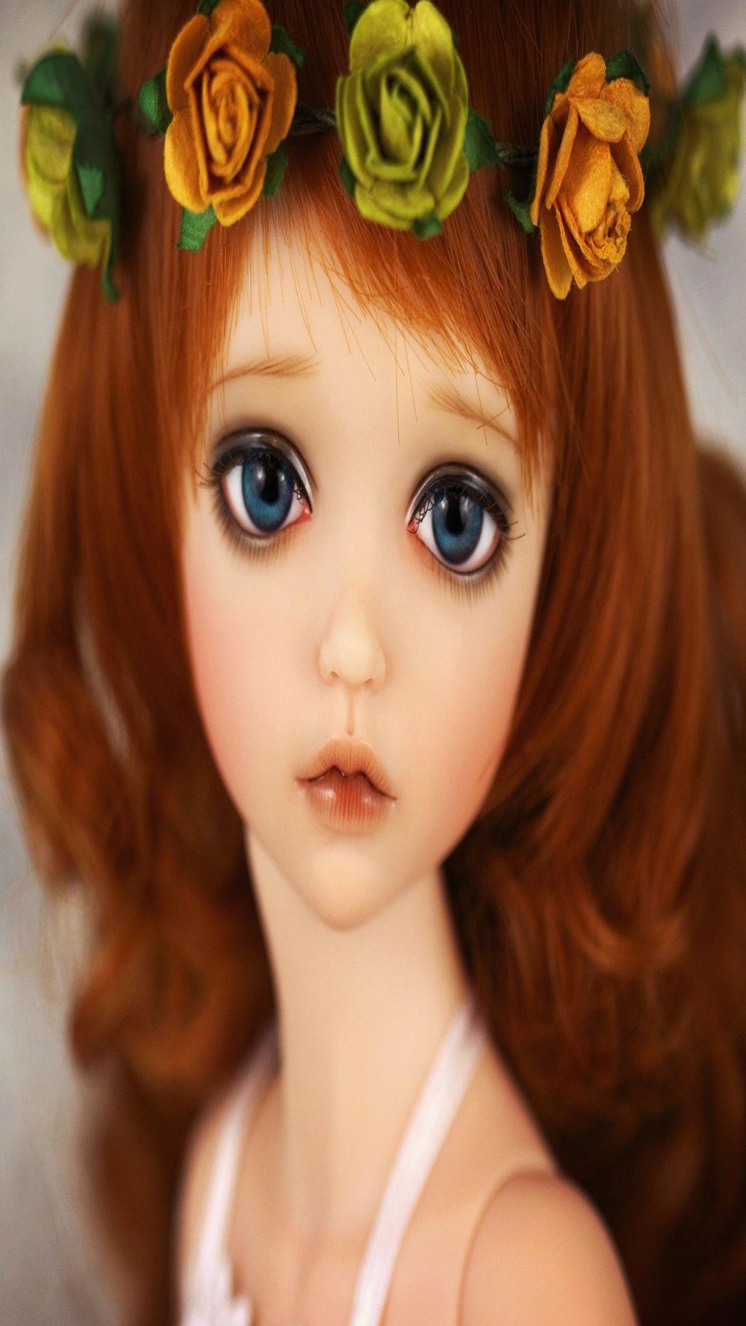 Cute doll sad emoction iphone wallpaper