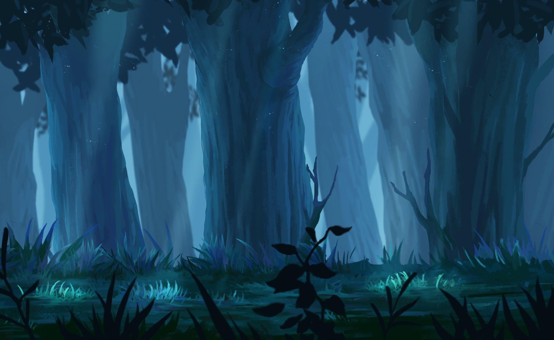 anime forest background