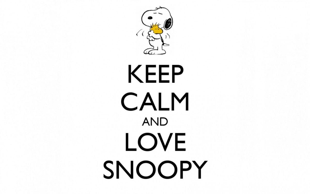 Keep Calm & Love Snoopy wallpaper. Keep Calm & Love Snoopy stock