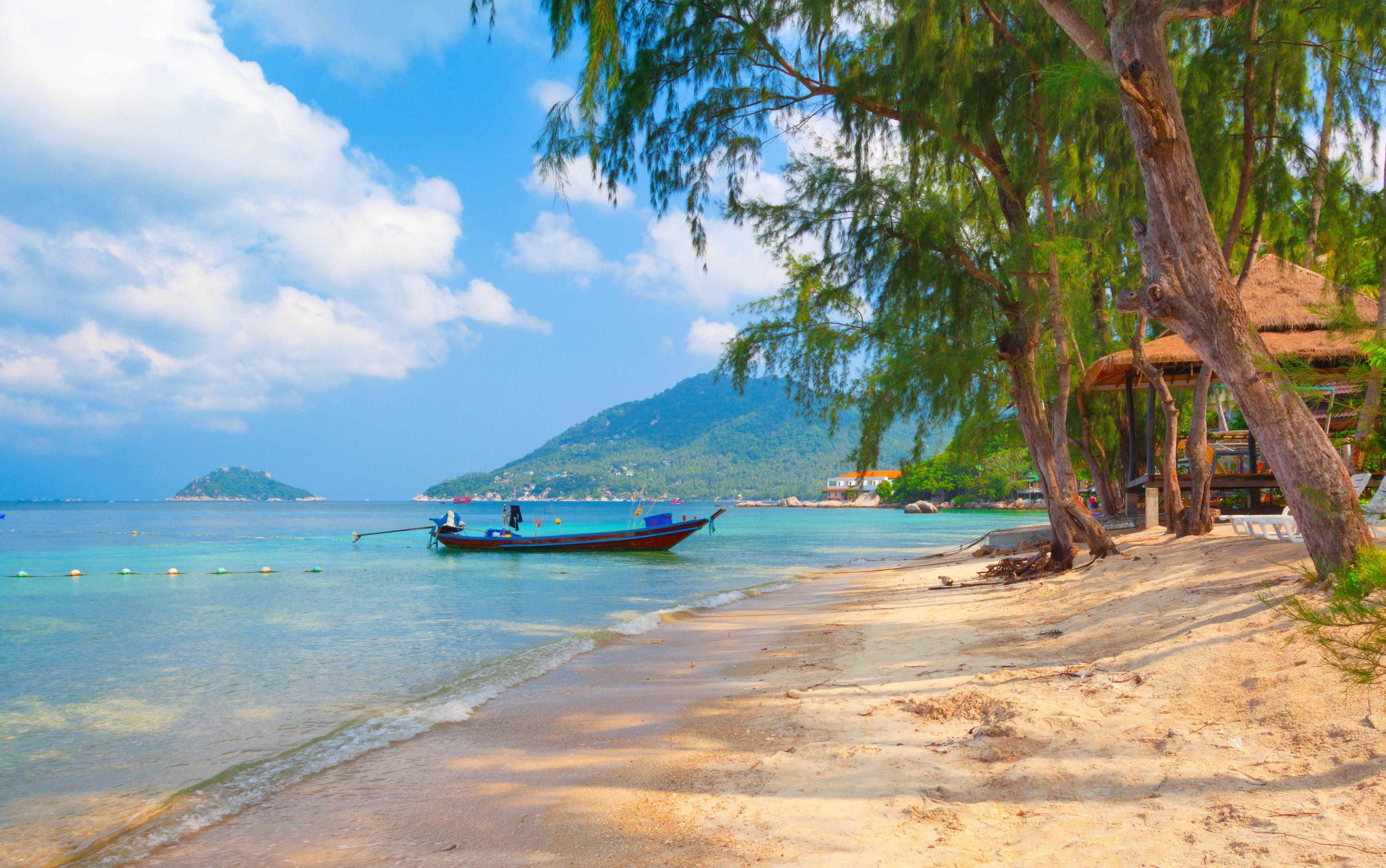 Thailand Nature Boat Beach Koh Tao - [4787 x 3000]