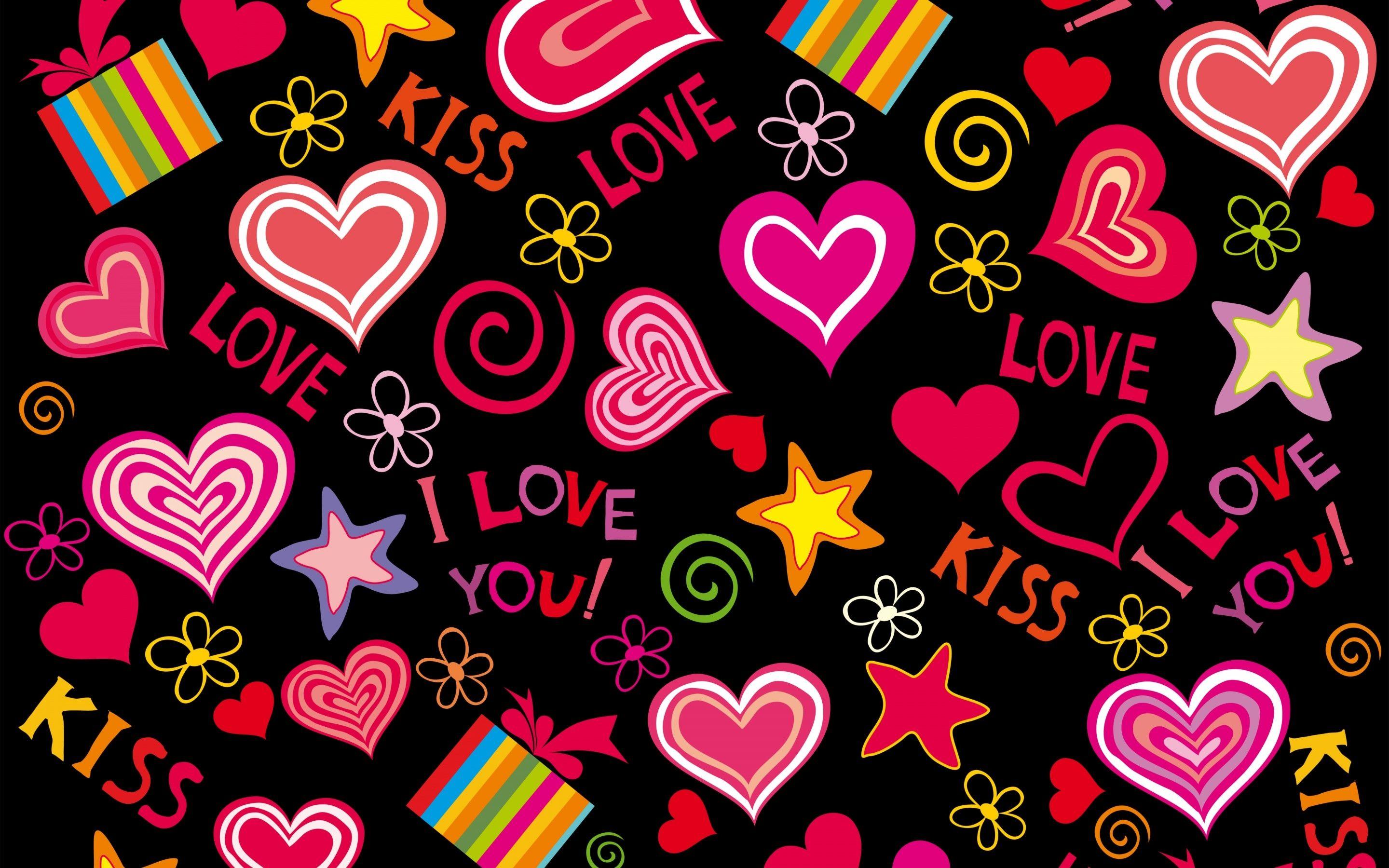 Love Hearts Full HD Wallpaper and Background Imagex1800