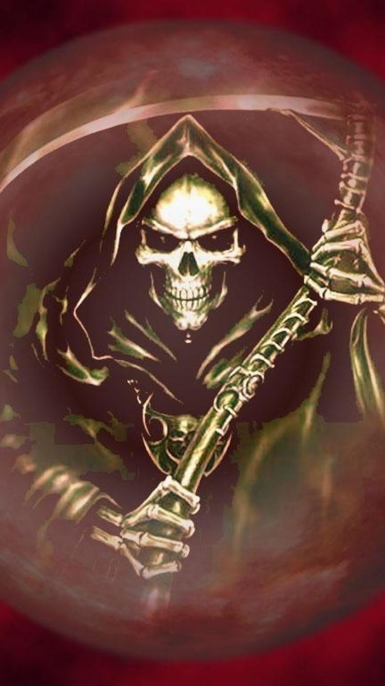 Horror fantasy skulls artwork wallpaper