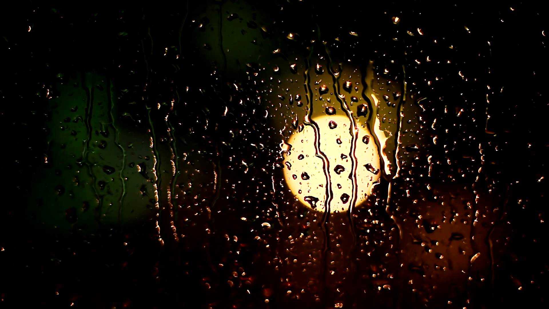 Raindrops on window stock video